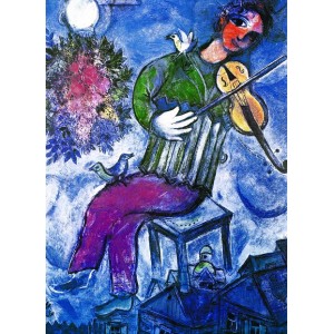 Mėlynasis smuikininkas Marc Chagall 1000